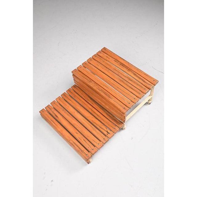 Industrial Plant Table in Wood For Sale - Image 9 of 10
