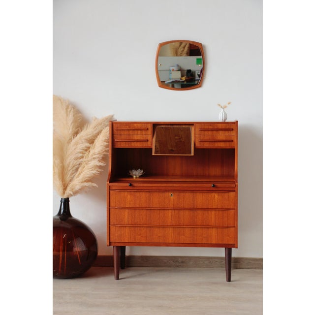 Vintage Swedish Teak Secretaire, 1960s For Sale - Image 4 of 18