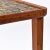 Wood Early Mid-Century Modern Danish Ceramic Tile Teak Square Tall Side Table For Sale - Image 7 of 10