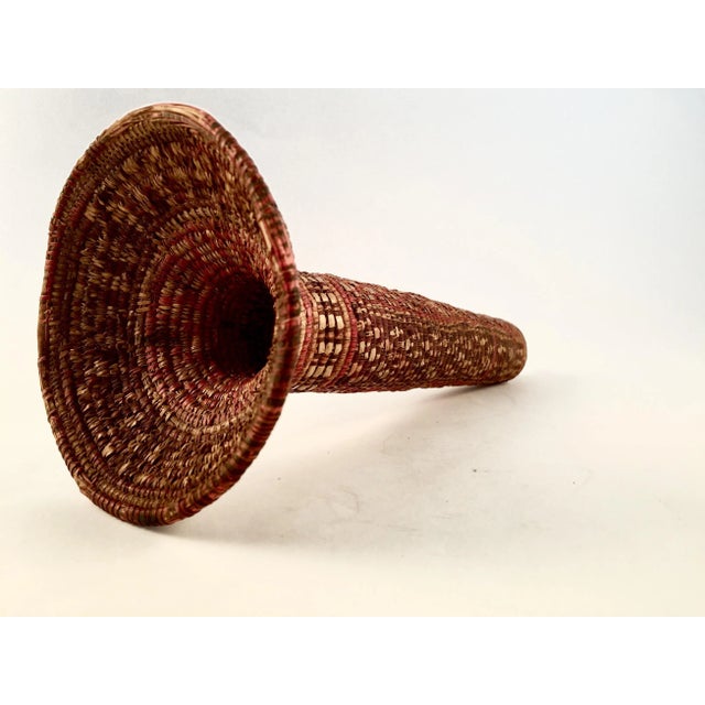 Sienna Early 20th Century Woven Basket Sculpture For Sale - Image 8 of 11