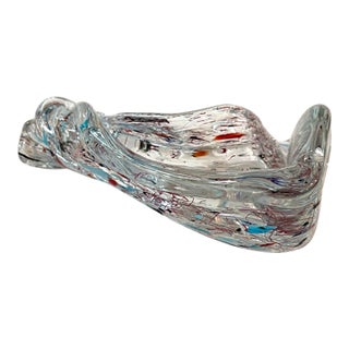Mid-Century Murano-Style Spatter or Confetti Art Glass For Sale