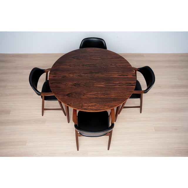Mid-Century Modern Dining Set by Låte Møbelfabrikk, 1960s, Set of 7 For Sale - Image 4 of 18