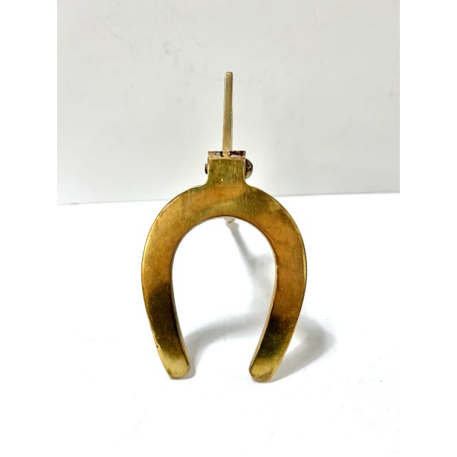 Brass Vintage Brass Farrier Hoof Gauge – Equestrian Desk Object Paperweight For Sale - Image 8 of 9