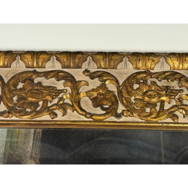 Italian Painted and Parcel-Gilt Mirror, 19th Century For Sale In Los Angeles - Image 6 of 8
