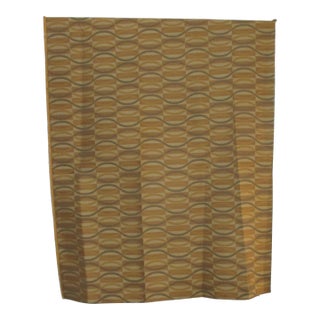 Silk Woven Fabric With Geometric Waves Pattern For Sale