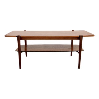 Teak Coffee Table with Reversible Top by Louis van Teeffelen for Webe, 1960s For Sale