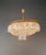 An elegant oval flush mount chandelier with balanced proportions and a refined presence. Fully restored in our Berlin...