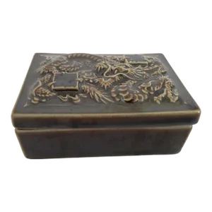 1930s Rookwood Pottery Dragon Trinket Box