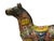 Vintage Oriental Chinese Reddish Maroon Cloisonne Metal Horse Figure For Sale - Image 12 of 14