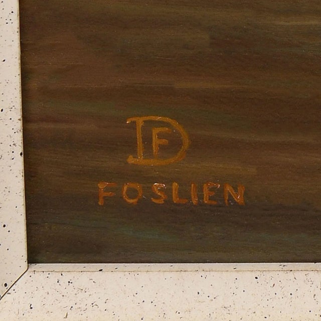 Dirk Foslien "Roses" Oil Painting on Board For Sale - Image 4 of 6