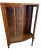 1930s 1930s Art Deco China Cabinet Curio Locking Double Door Two Glass Shelves Lighted For Sale - Image 5 of 15