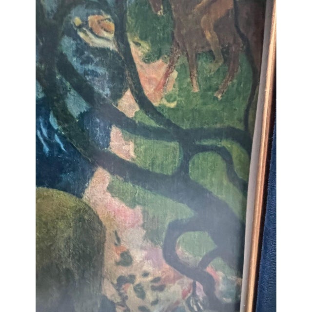 1950s 1950s Framed Paul Gauguin Print of Horserider in a Jungle For Sale - Image 5 of 9