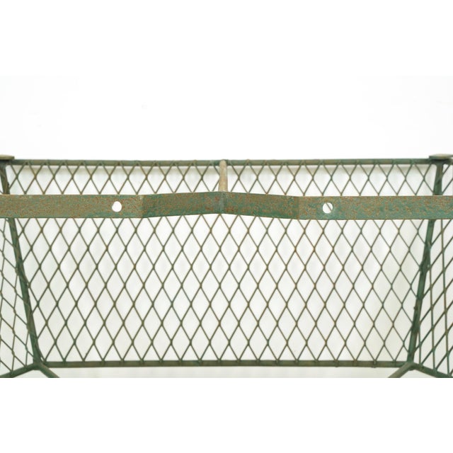 1940s French Green & Gold Wrought Iron Console Base For Sale - Image 11 of 11