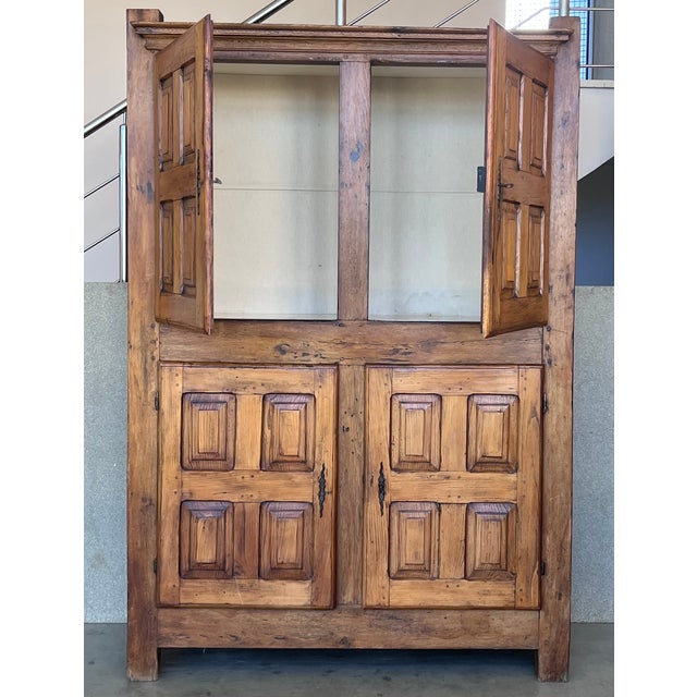 Late 18th Century Wardrobe, Cupboard or Cabinet, Walnut, Castilian Influence, Spain Restored For Sale - Image 5 of 10