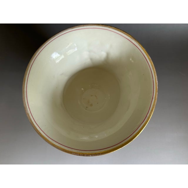 Antique German Neoclassical Porcelain Urn Cachepot With Figural Relief, c.1900 For Sale - Image 9 of 12