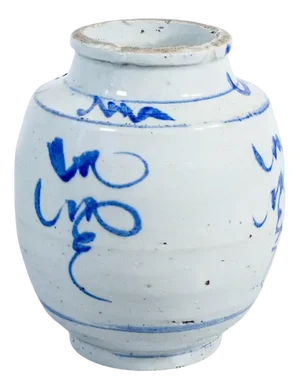 Painted and Glazed Ceramic Vase