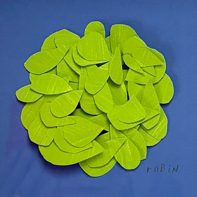 Abstract Summer Samba One. Original Collage Art by Robin Zingone, Framed For Sale - Image 3 of 5