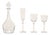 Crystal Roxanne Service from Lalique, France, 1968, Set of 31 For Sale