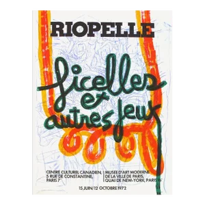 1972 Jean Paul Riopelle Centre Culturel Canadien Exhibition Poster