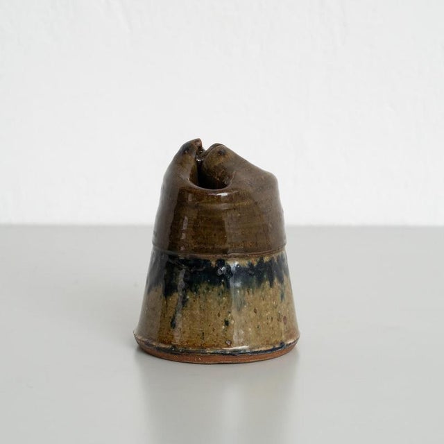 Vintage German Ceramic Vase, 1974 For Sale - Image 4 of 13