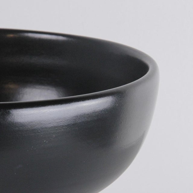 Black Small Ceramic Bowl by Ettore Sottsass for Bitossi, 1990s For Sale - Image 8 of 11