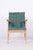 Mid-Century Modern Oak Armchair attributed to Jan Vanek, Czechia, 1950s For Sale - Image 3 of 9