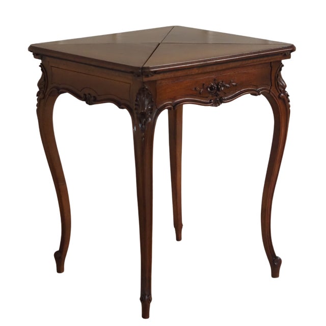 Antique Louis XVI Folding Game Table For Sale