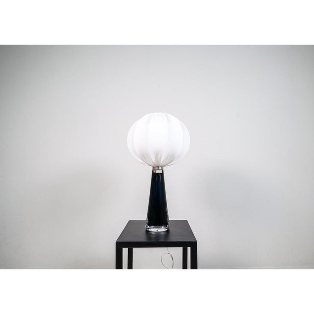 Mid-Century Modern Sculptural Table Lamp by Carl Fagerlund for Orrefors, Sweden, 1960s For Sale - Image 3 of 16