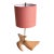 1950s Dove Wood Table Lamp in the Style of Heifetz Lighting For Sale