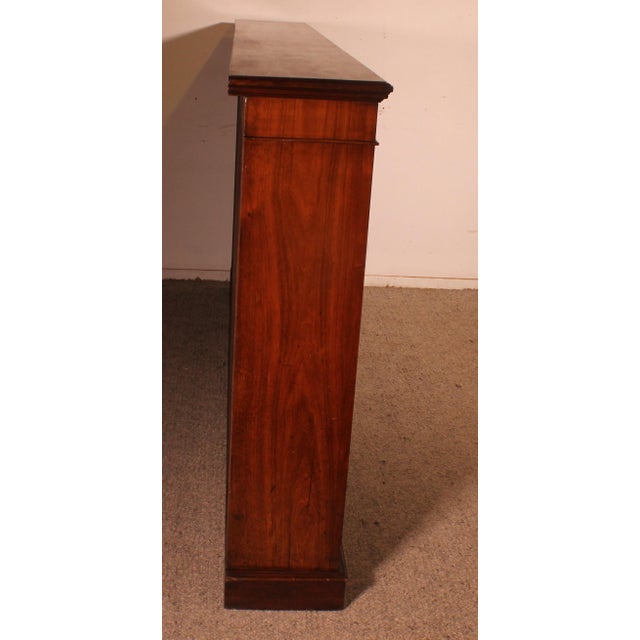 19th Century Large Mahogany Open Bookcase For Sale - Image 9 of 13