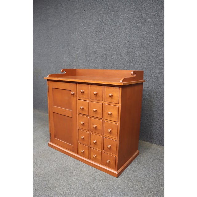 Bench-Made Solid Cherry Apothecary Cabinet For Sale - Image 4 of 14