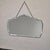 Art Deco Beveled Wall Mirror Chain Hung Foxed Glass Silver Crest 22 Inch For Sale - Image 4 of 11
