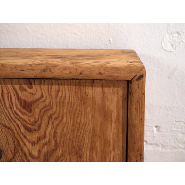Wood Low Antique Qing Dynasty Pine Gansu Bench or Sideboard For Sale - Image 7 of 12