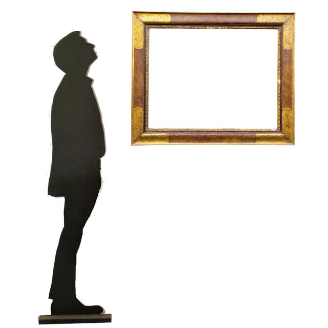 Lacquered, gilded, and painted wooden frame imitating onyx, in the 17th-century style Wear and chips consistent with age...