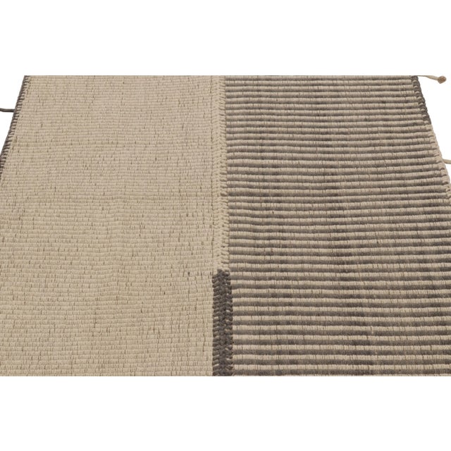 Handwoven in wool, this 4x5 contemporary Kilim is from an exciting new custom-capable flatweave collection by Rug & Kilim....