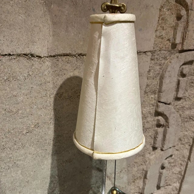Pair French Table Lamps in Style of Maison Le Dauphin, Brass Hollywood Regency For Sale - Image 13 of 15