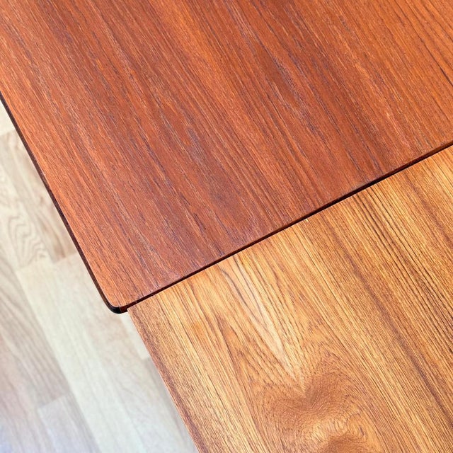 Vintage Danish Dining Table in Teak, 1950s For Sale - Image 5 of 11