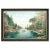 Mahogany Wood Frame Oil / Canvas Painting For Sale - Image 11 of 11