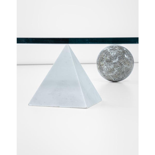 Metafora Coffee Table in Black Marquinia Marble by Massimo and Lella Vignelli for Casigliani, 1980s For Sale - Image 4 of 6