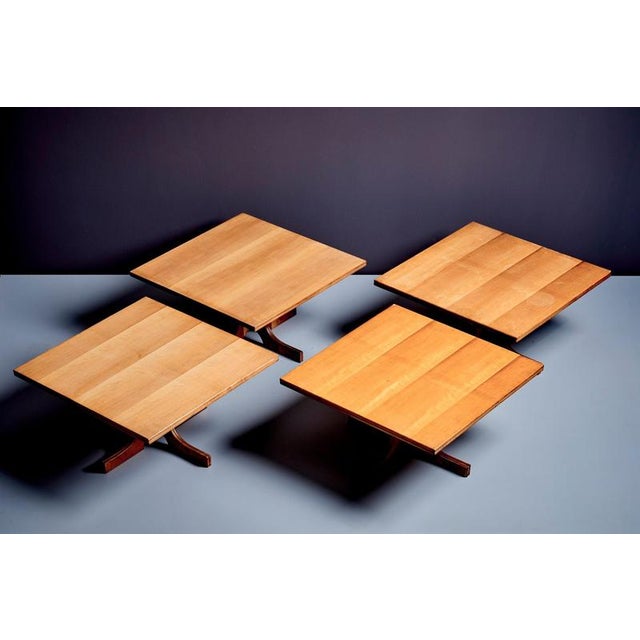 1 of 4 architectural Italian coffee tables, 1960s.