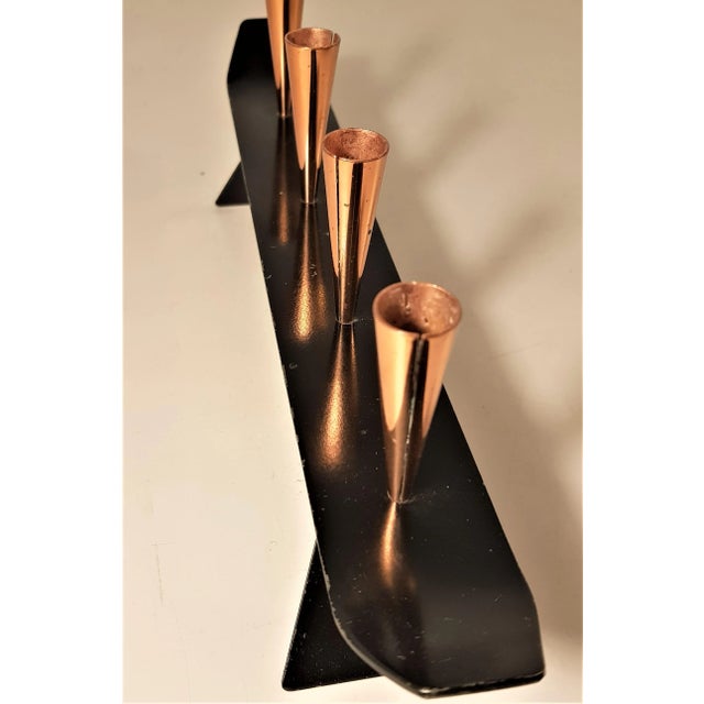 Gunnar Ander Mid-Century Candleholders by Gunnar Ander for Ystad-Metall, Set of 2 For Sale - Image 4 of 8