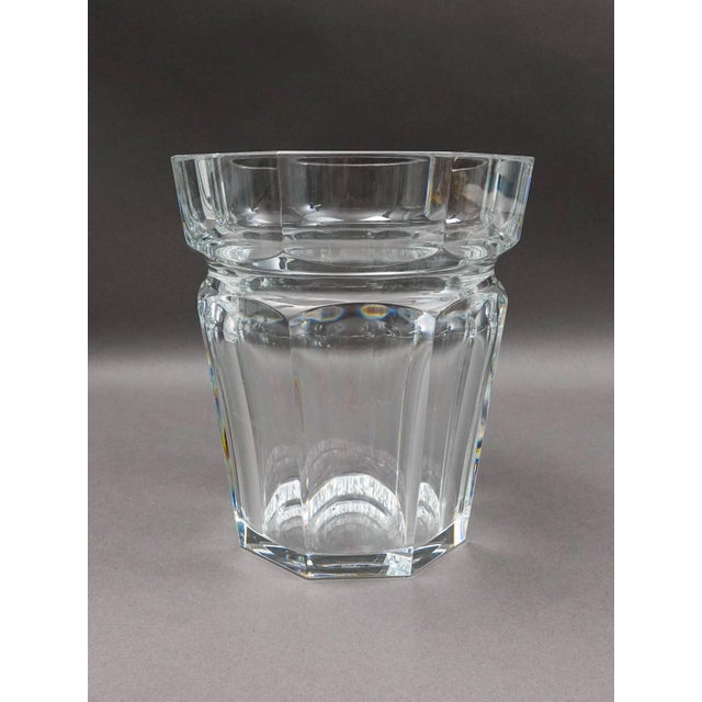 Baccarat Late 20th Century Baccarat Crystal France Tiffany & Co. Harcourt Champagne Ice Bucket For Sale - Image 4 of 12