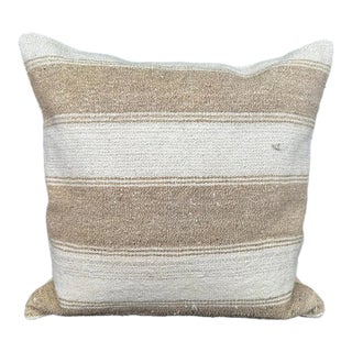 Turkish Hemp Pillow Cushion Natural Beige Brown Pillow Cushion Cover 20x20 For Sale