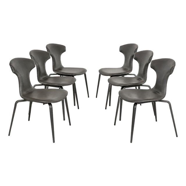 Poltrona Frau Dining Chairs, Set of 6 For Sale