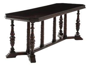 1920's French Walnut Dining Table Or Conference Table