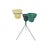 1960s Vintage Tripod Plant Stand with Three Lotusouple Planters, 1960s For Sale - Image 5 of 18
