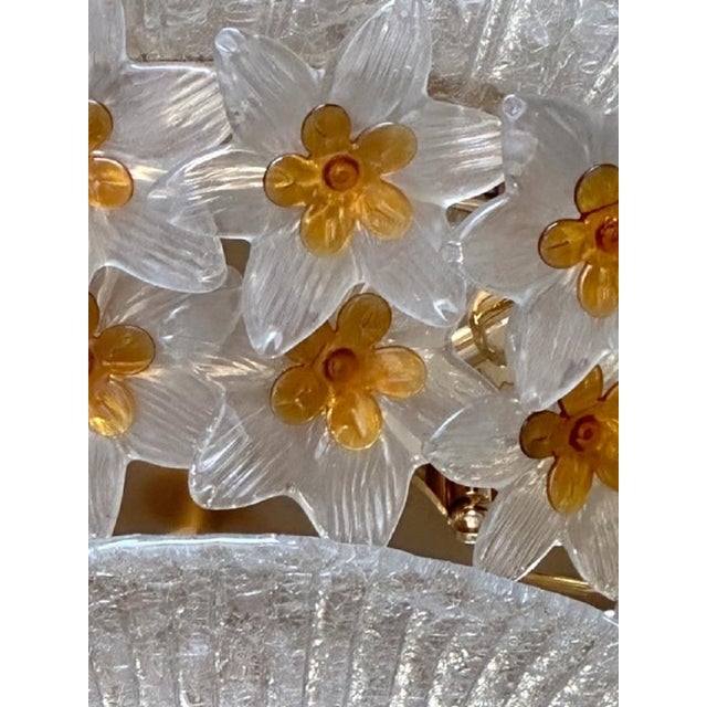 Large Murano Rose Window Chandelier, 1960s For Sale - Image 6 of 13