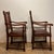 Early 20th Century English Oak Chairs With Caning and Barley Twist Detail - A Pair For Sale - Image 5 of 10