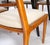 Mid-Century Modern Italian Mid-Century Modern Dining Table 8 Chairs Set New Linen Upholstery Seats For Sale - Image 3 of 18