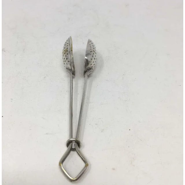 Vintage Silverplate Tea Infuser Steeper Strainer Spoon For Sale - Image 4 of 5
